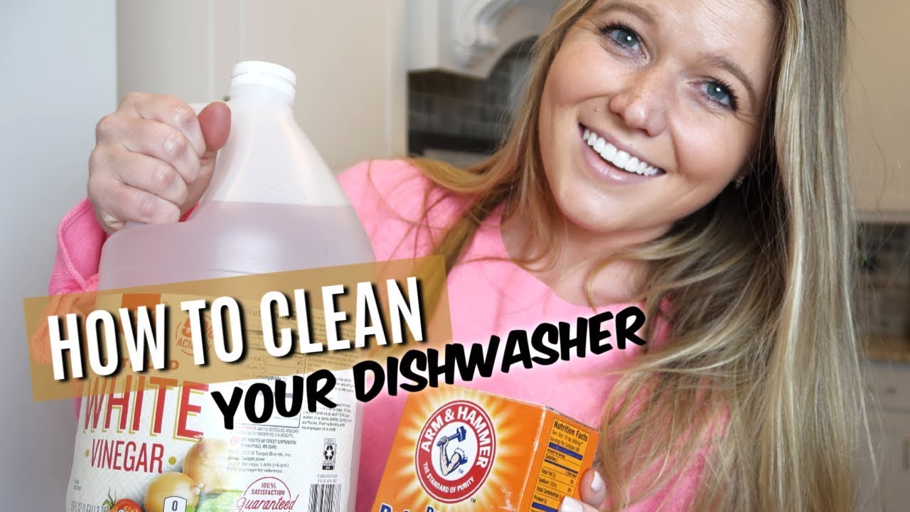 HOW TO CLEAN YOUR DISHWASHER WITH BAKING SODA + VINEGAR!