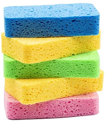 Temede Sponges For Dishes Large Cellulose Kitchen Sponge 35cm Thick 
