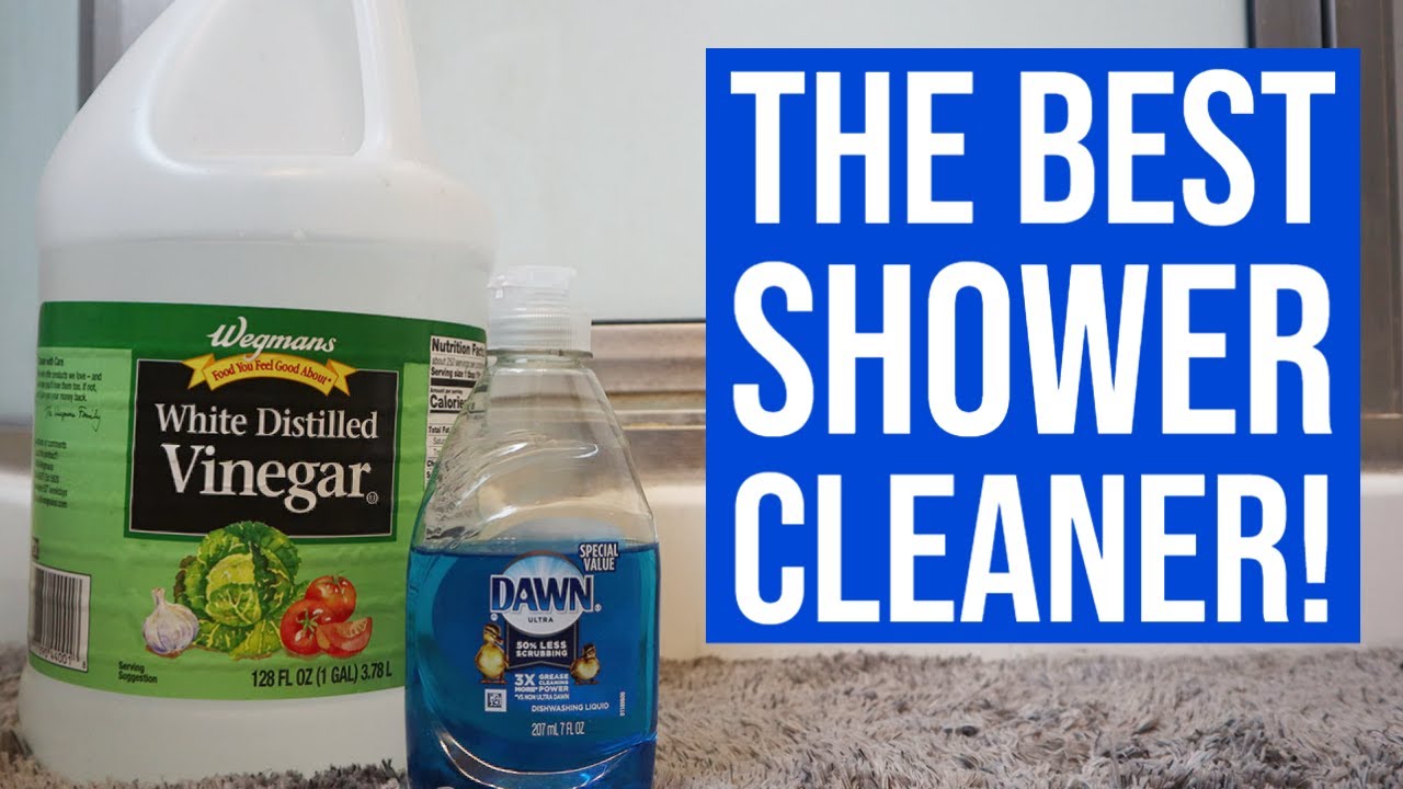 Dawn And Vinegar Kaboom Best Glass Shower Door Cleaner For Hard Water