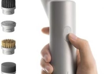 HOTO Cordless Electric Spin Scrubber, IPX7 Full Body Waterproof Dish Scrubber Brush, Bathroom Cleaning Brush, Max 22 in-lb, Power Scrubber with 9 Brush Heads for Kitchen, Sink, Bathroom, Shower, Tile